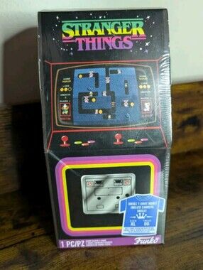 Stranger Things Funko Limited Edition T-shirt Arcade Box Tee Size Extra Large XL